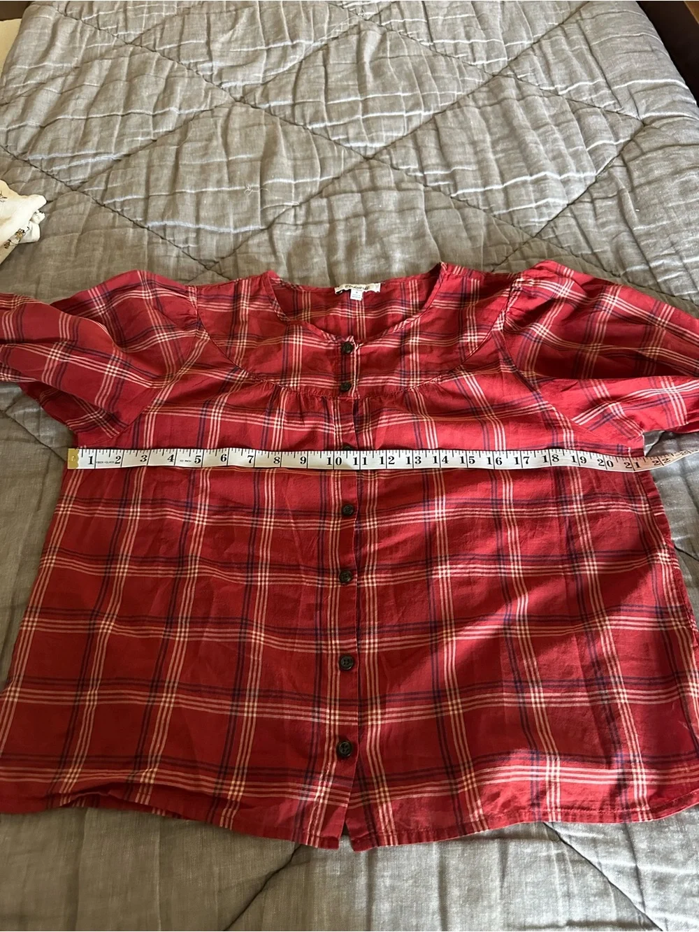 Madewell Prose Shirt in plaid Size M